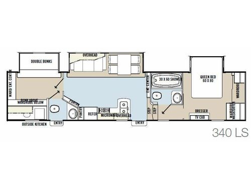 Brookstone 340LS Floorplan