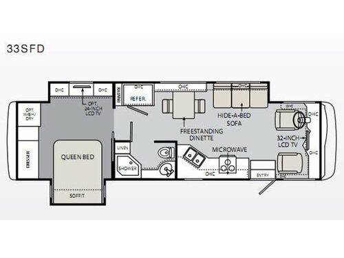 Floorplan - 2014 Monaco Monarch SE 33 SFD