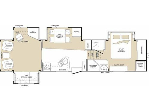 Floorplan - 2007 Keystone RV Montana 3500 RL