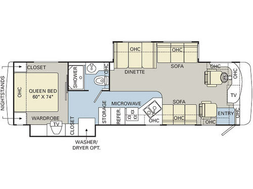 Floorplan - 2007 Monaco Cayman 34SBD