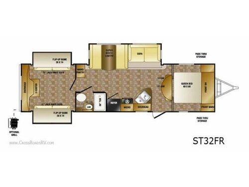 Sunset Trail ST32FR Floorplan