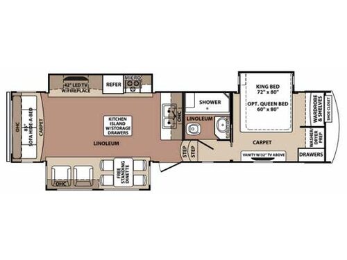 Floorplan - 2014 Forest River RV Blue Ridge 3025RL