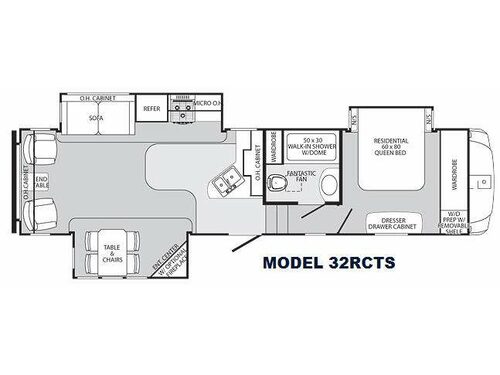 Floorplan - 2014 Palomino Sabre 32RCTS