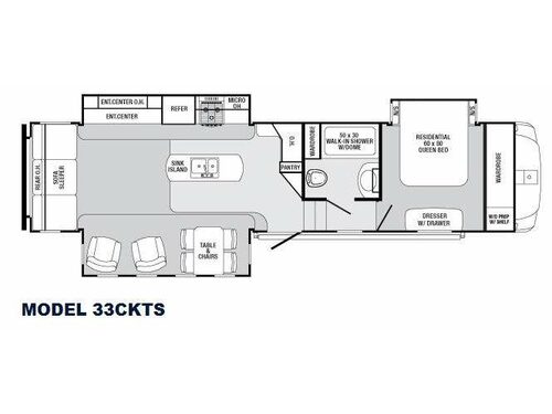 Sabre 33CKTS Floorplan