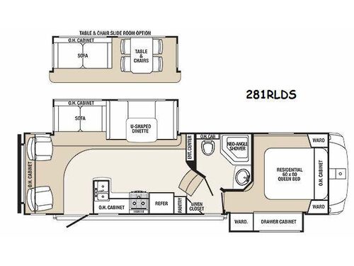 Floorplan - 2014 Palomino Sabre Silhouette 281RLDS