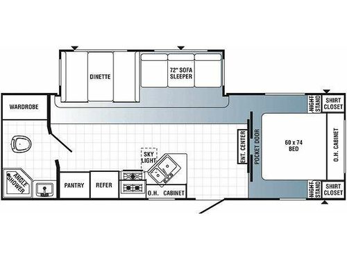 Floorplan - 2014 Palomino Puma 25-RBSS
