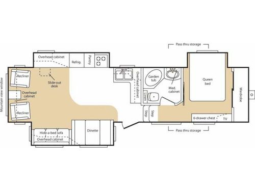 Floorplan - 2007 Keystone RV Mountaineer 329RLT