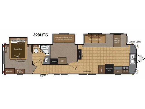 Retreat 39BHTS Floorplan