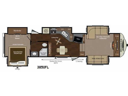 Montana 3850 FL Floorplan