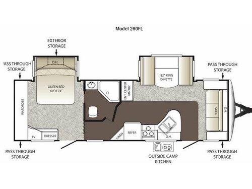 Floorplan - 2014 Keystone RV Outback 260FL