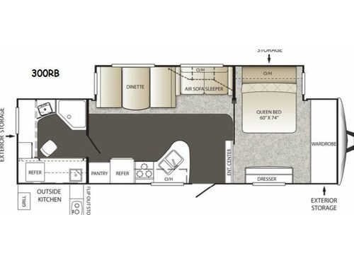 Outback 300RB Floorplan