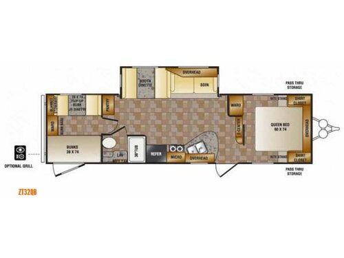Zinger ZT32QB Floorplan