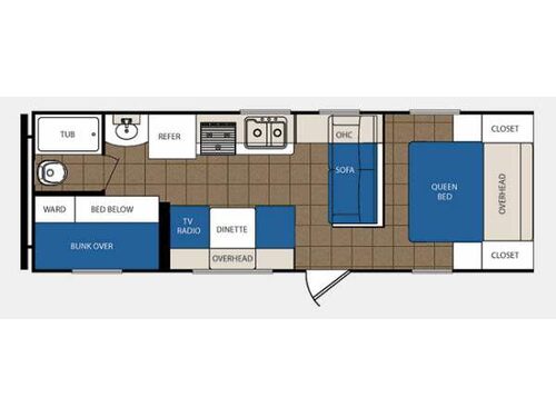 Avenger 26BH Floorplan