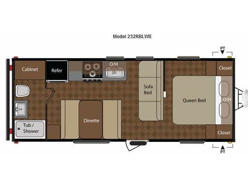 Floorplan - 2014 Keystone RV Springdale 232RBLWE
