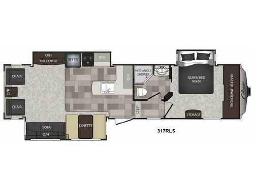 Cougar High Country 317RLS Floorplan
