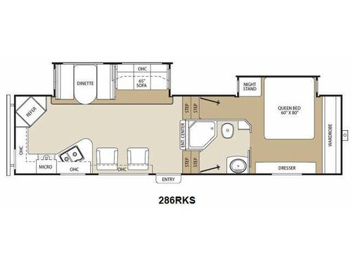 Chaparral 286RKS Floorplan
