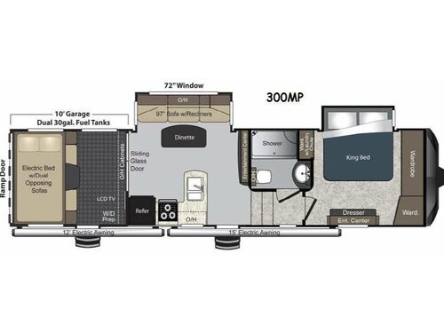 Raptor 300MP Floorplan