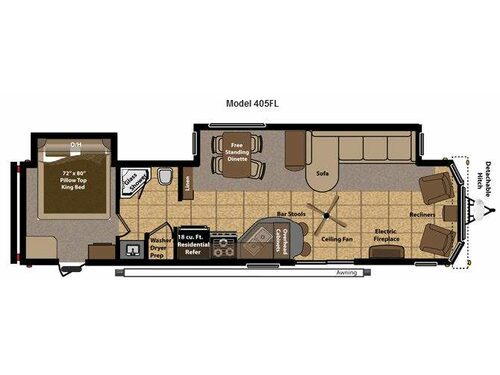 Residence 405FL Floorplan