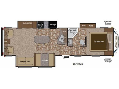 Floorplan - 2014 Keystone RV Sprinter 331RLS