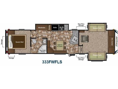 Floorplan - 2014 Keystone RV Sprinter Copper Canyon 333FWFLS