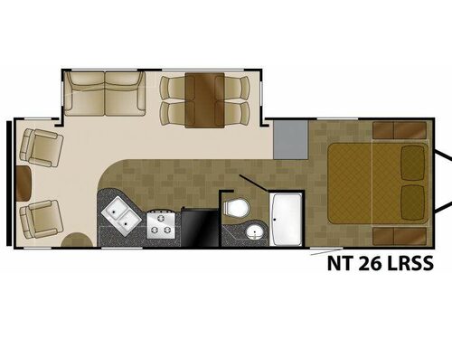 Floorplan - 2014 Heartland North Trail 26LRSS King
