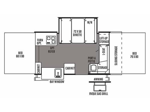 Flagstaff Classic 425D Floorplan