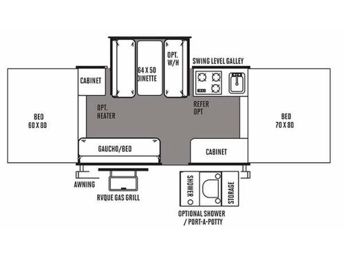 Floorplan - 2014 Forest River RV Flagstaff MAC LTD Series 228D