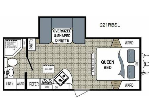 Floorplan - 2014 Dutchmen RV Kodiak 221RBSL