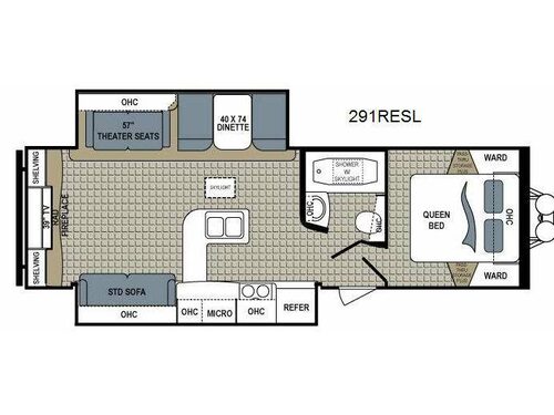 Floorplan - 2014 Dutchmen RV Kodiak 291RESL
