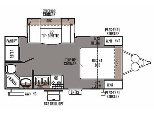 Flagstaff Micro Lite 21DS Floorplan