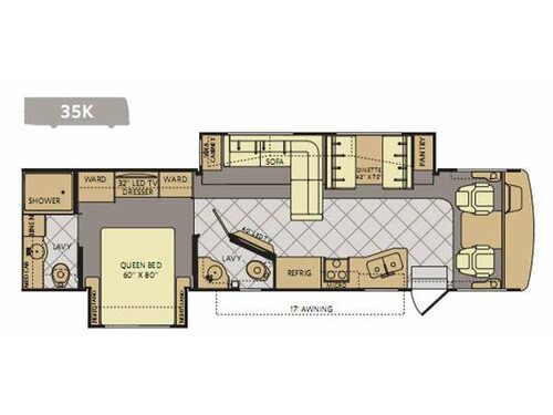 Floorplan - 2014 Fleetwood RV Bounder 35K