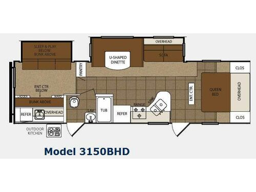 Floorplan - 2014 Prime Time Manufacturing Tracer 3150BHD