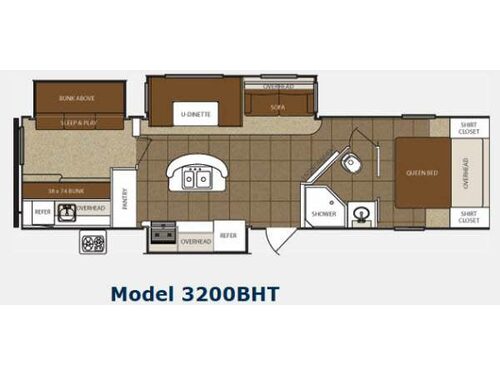 Floorplan - 2014 Prime Time Manufacturing Tracer 3200BHT