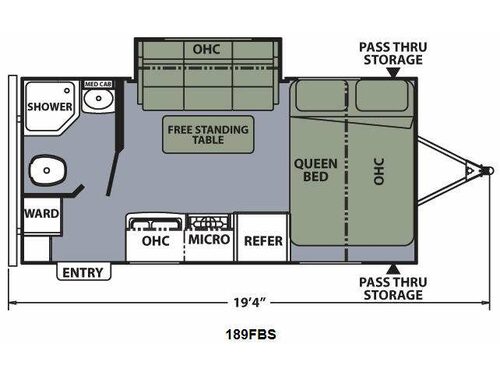 Apex Ultra-Lite 189FBS Floorplan