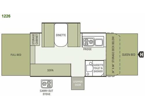 Floorplan - 2014 Starcraft  Comet 1226