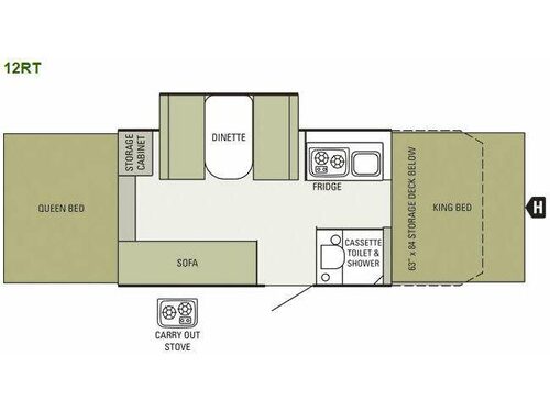 Floorplan - 2014 Starcraft  Comet 12RT