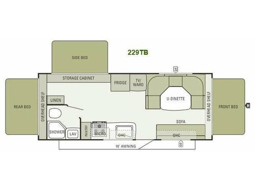 Travel Star 229TB Floorplan