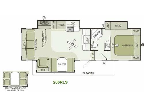 Floorplan - 2014 Starcraft  Travel Star 286RLS
