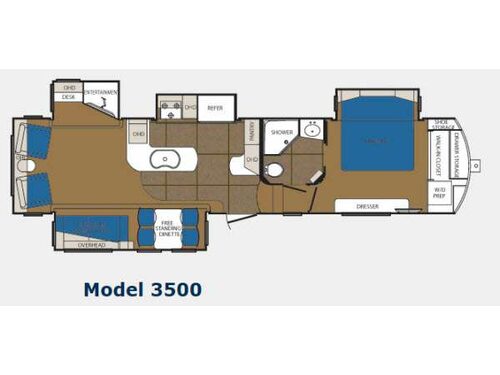 Floorplan - 2014 Prime Time Manufacturing Sanibel 3500
