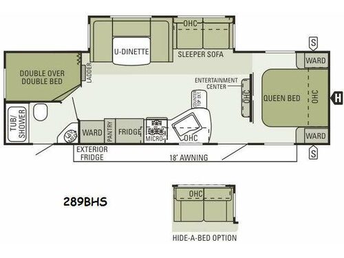 Autumn Ridge 289BHS Floorplan