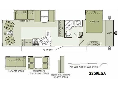 Autumn Ridge 325RLSA Floorplan