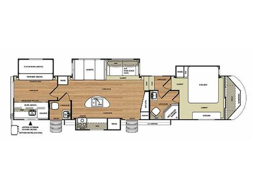 Floorplan - 2014 Forest River RV Salem Hemisphere Lite 366BH