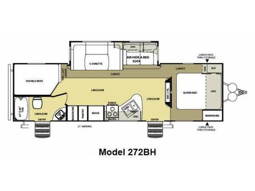 Floorplan - 2014 Forest River RV Salem Hemisphere Lite 272BH