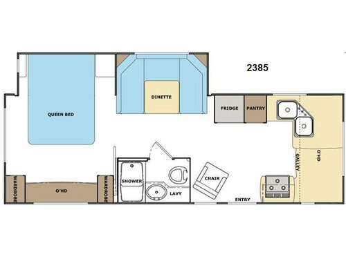 Floorplan - 2014 Lance Travel Trailers 2385