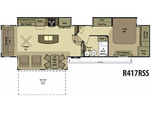 Residential R417RSS Floorplan