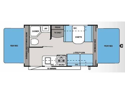 Jay Feather Ultra Lite X17Z Floorplan