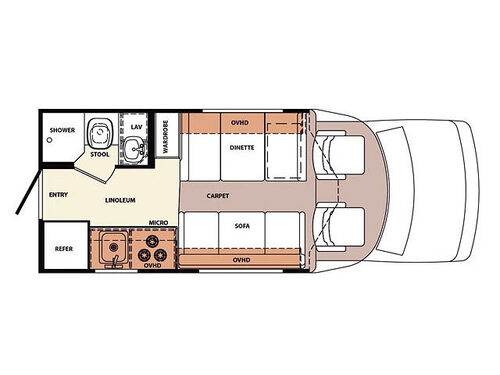 Floorplan - 2006 Forest River RV Lexington 210