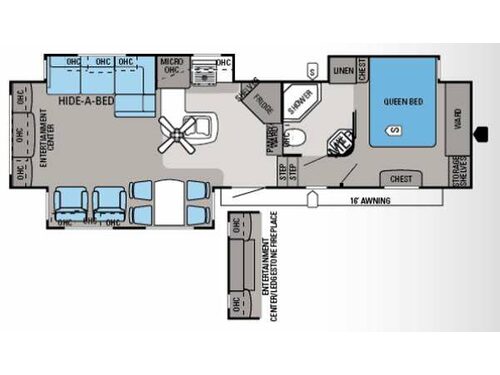 Floorplan - 2014 Jayco Eagle 33 5RETS