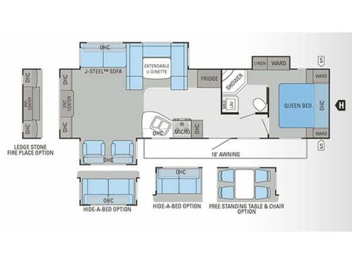 Floorplan - 2014 Jayco Eagle 308RETS