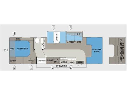 Floorplan - 2014 Jayco Greyhawk 31SS